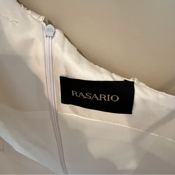 Rasario Ruffled One-Shoulder Silk Mini Dress | Size 38 / 6 - Picture 6 of 11